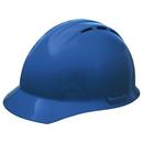 Vented Hard Hat with Slide-Lock in Blue
