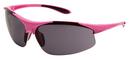 Plastic Safety Glass with Pink Frame and Grey Lens