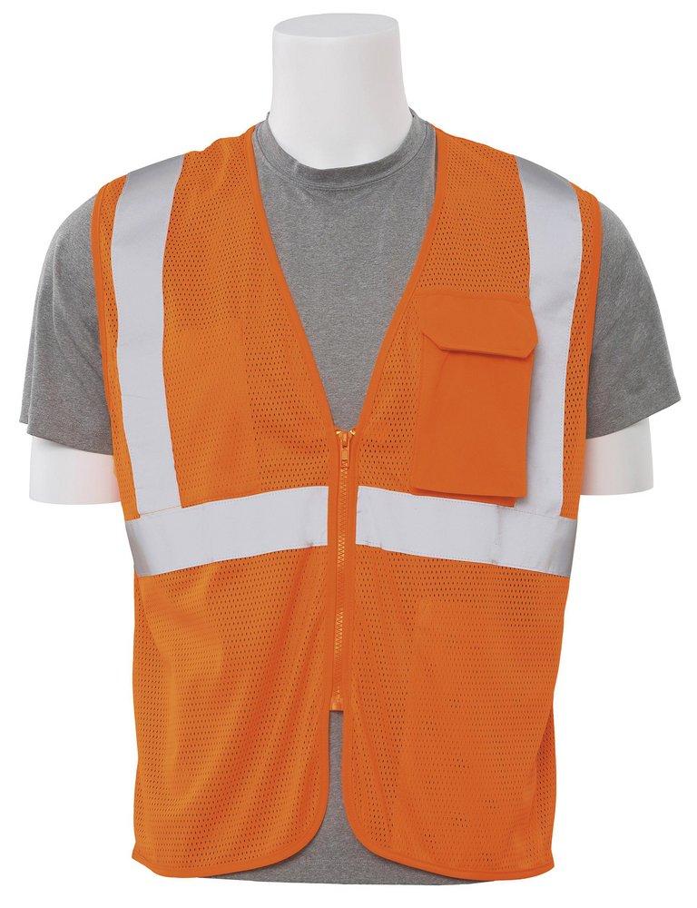 2XL CL2 VEST MESH HIVIZ Orange ZIP *Z 