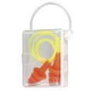 Corded Plastic Reusable Ear Plugs (50 Pairs) in Orange