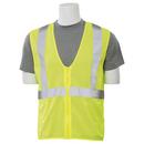 XL Size Economy Vest with Zipper in Hi-Viz Lime