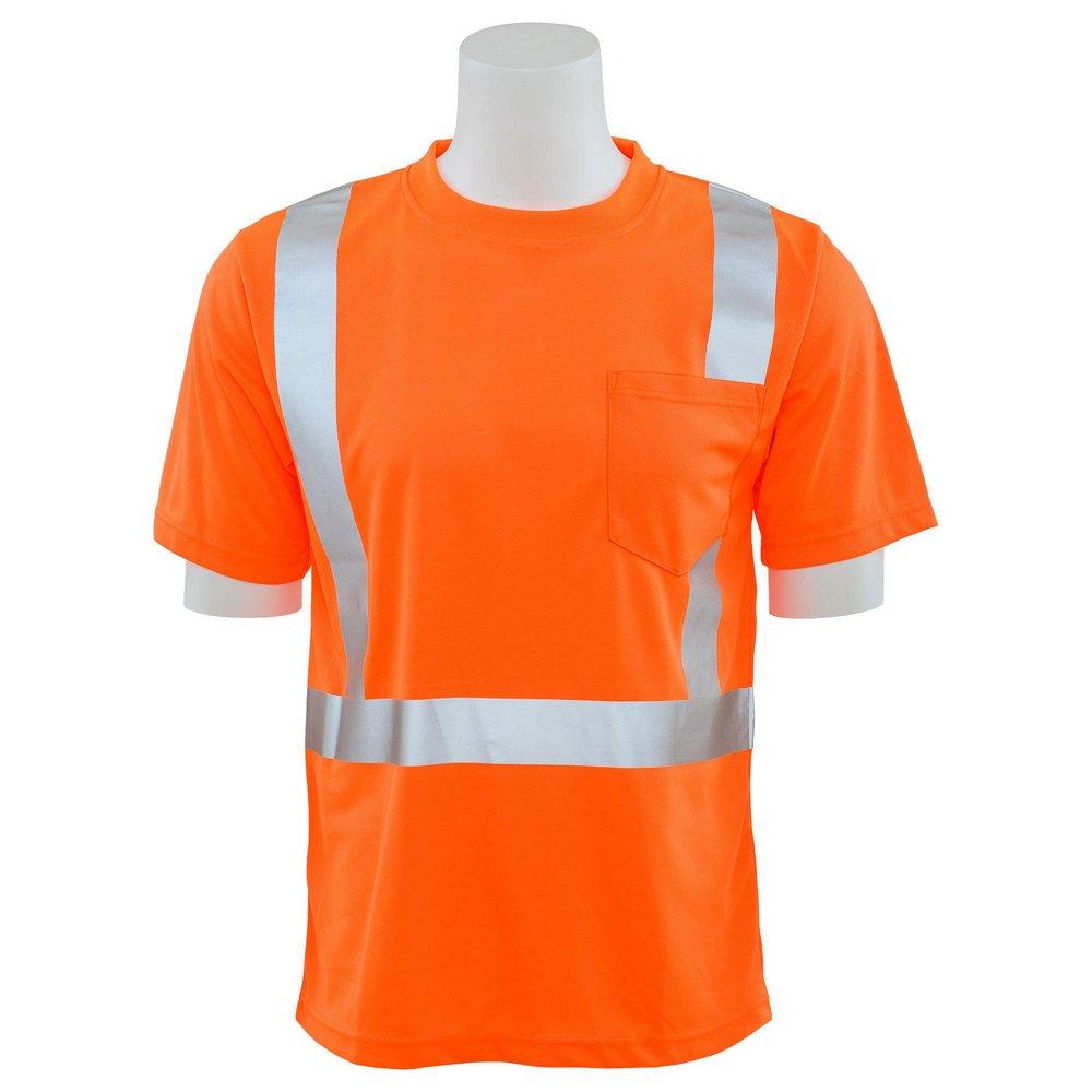 ERB Safety Hi-Viz Orange Short Sleeve Class 2 Safety Mesh T-Shirt in Hi-Viz Orange 