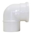 6 in. Gasket x Spigot Sewer Fabricated Straight SDR 35 PVC 90 Degree Elbow