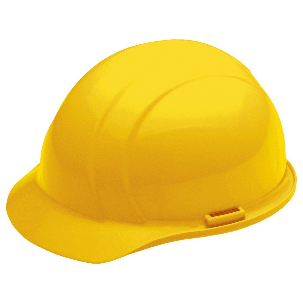 ERB Safety Yellow Cap Style Safety Helmet with Mega Ratchet 