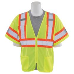 2XL Size Class 3 Mesh Vest with Zipper Front Closure