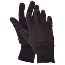 Size L Cotton and Plastic Glove in Brown (Box of 12 Pairs)