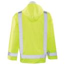 ERB Safety Hi-Viz Lime Raincoat in Lime 