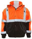 Size XXXXL Safety Vest in Hi-Viz Orange and Black