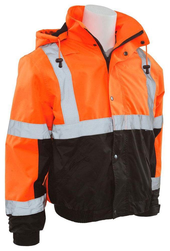ERB Safety Hi-Viz Orange/Black Size XXXXL Safety Vest 