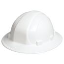 ERB Safety White Full Brim Safety Helmet with Mega Ratchet 
