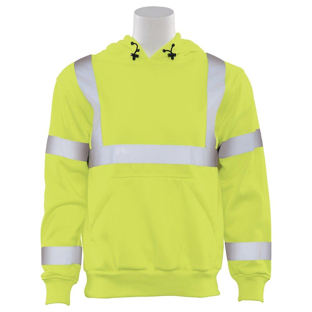 ERB Safety Hi-Viz Lime High-Visibility Hoodie in Lime 