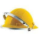 ERB Safety Silver Aluminum Face Shield Full Brim 