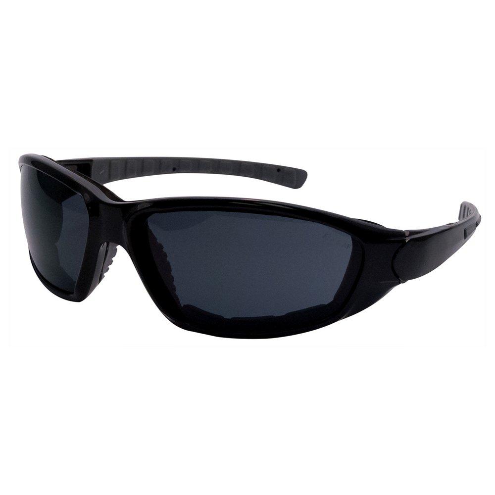 ERB Safety Black Anti-Fog Safety Glasses with Black Frame 