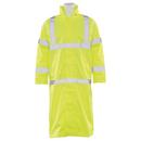 ERB Safety Hi-Viz Lime Long Raincoat in Lime 