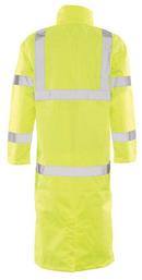 ERB Safety Hi-Viz Lime Long Raincoat in Lime 