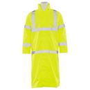 DeltaPlus Hi-Viz Lime Reusable Plastic Rain Coat in Hi-Viz Lime 