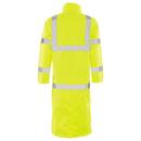 DeltaPlus Hi-Viz Lime Reusable Plastic Rain Coat in Hi-Viz Lime 