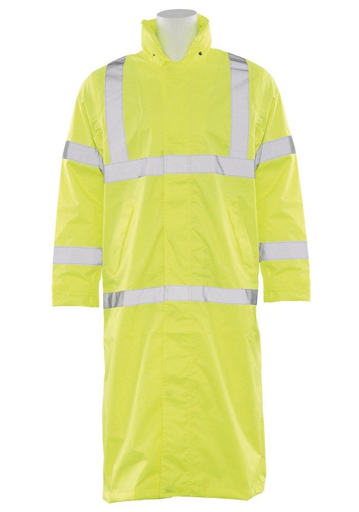 Hi-Viz Lime 4XL S163 CL3 LONG R/COAT LIME *Z 