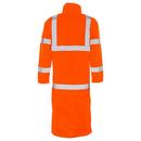 DeltaPlus Hi-Viz Orange Reusable Plastic Rain Coat in Hi-Viz Orange 