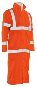 ERB Safety Hi-Viz Orange Long Raincoat in Orange 