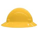 ERB Safety Yellow Full Brim Safety Helmet with Mega Ratchet 