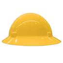 ERB Safety Yellow Full Brim Safety Helmet with Mega Ratchet 