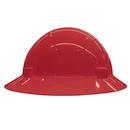 ERB Safety Red Full Brim Safety Helmet with Mega Ratchet 