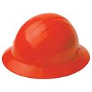ERB Safety Hi-Viz Orange Size 6.5-8 Plastic Full Brim Ratchet Hard Hat 