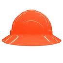 ERB Safety Hi-Viz Orange Size 6.5-8 Plastic Full Brim Ratchet Hard Hat 