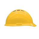ERB Safety Yellow HDPE and Nylon Vented Hard Hat with 4-Point Mega Ratchet Suspension 