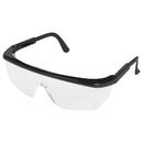 ERB Safety Black 7 in. Antifog Safety Glasses with Polycarbonate Black Frame 