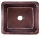 Thompson Aged Copper 17 x 15 in. Drop-in and Undermount Copper Bar Sink 