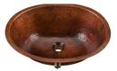 19-1/4 x 17-1/4 in. Oval Dual Mount Bathroom Sink in Aged Copper