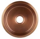 Thompson Antique Copper 17 x 17 in. Drop-in and Undermount Copper Bar Sink 