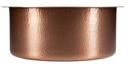 Thompson Antique Copper 17 x 17 in. Drop-in and Undermount Copper Bar Sink 