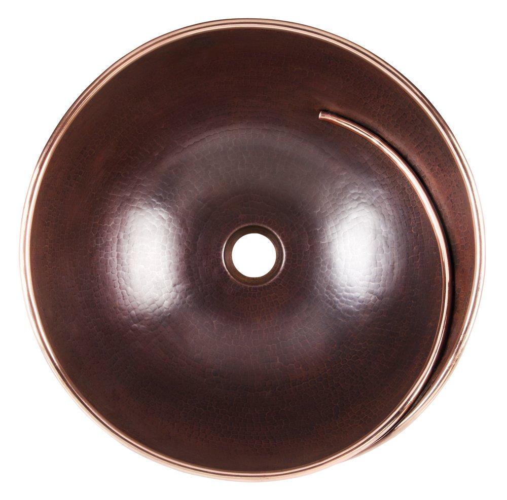 16 Copper DU Mount Round Lavatory *HELIOS BLCO 
