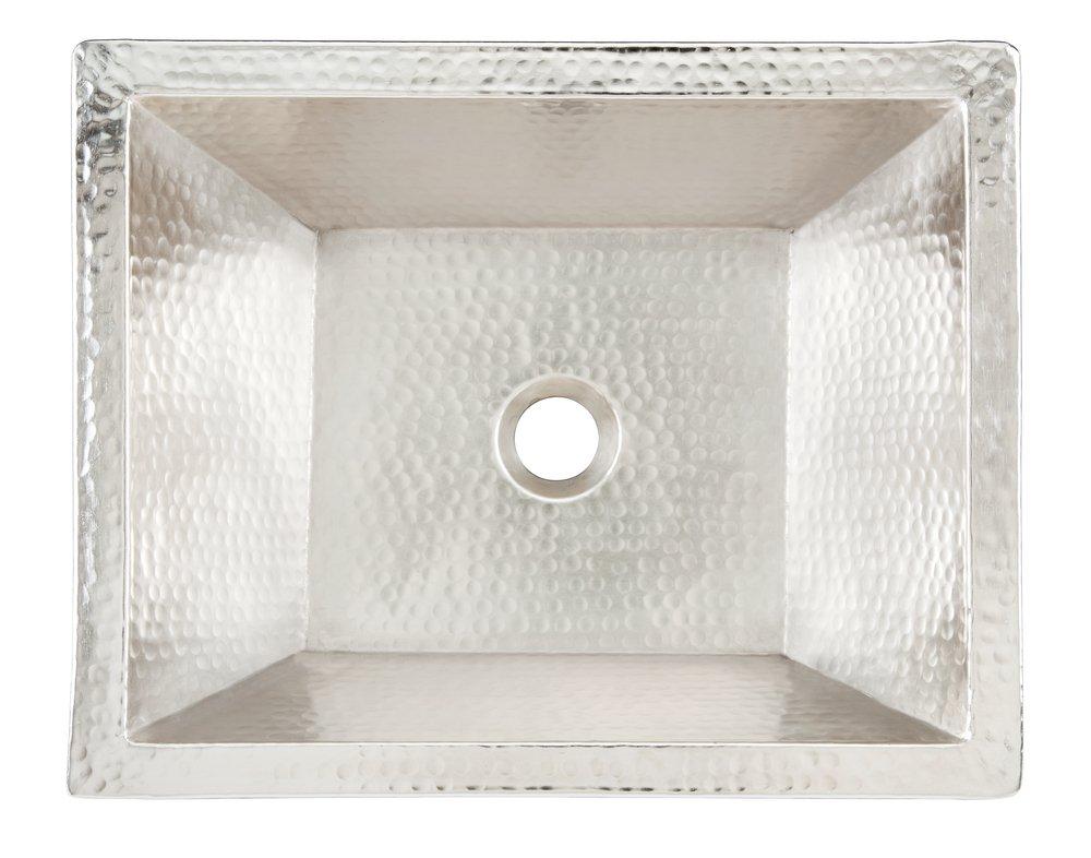 Thompson Hammered Nickel Dual Mount Basin 