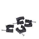 1/2 in. Plastic Nail Barb Clamp in Black (Bucket of 500)