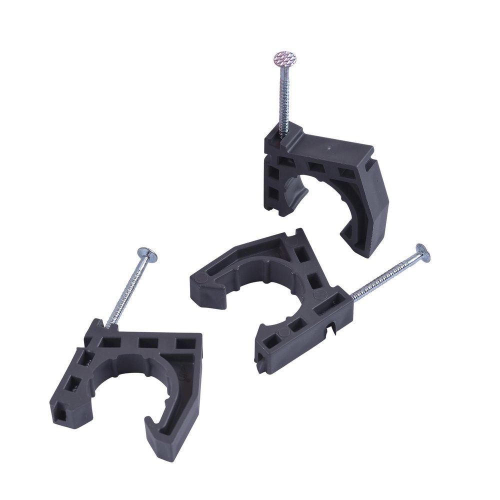Oatey® Black Plastic Nail Barb Clamp in Black (Bucket of 300) 