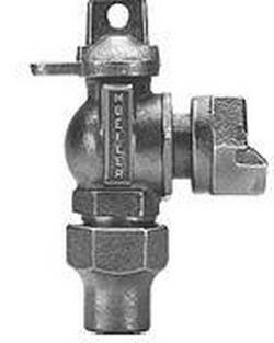 5/8 x 3/4 x 1 in. Flared x Meter Swivel Reducing Angle Ball Valve