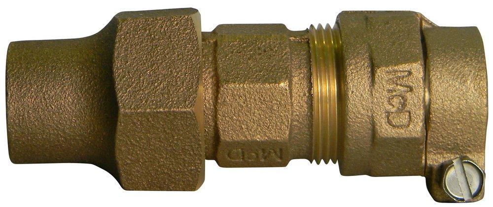 A.Y. McDonald Copper Flared Extra Strong Brass Adapter 