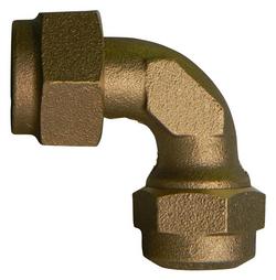 1 in. Female Flare Swivel x CTS Compression Water Service Brass Bend