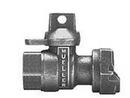 1 in. FIP x Meter Swivel Flanged Nut Ball Valve with Reduced Port Lockwing