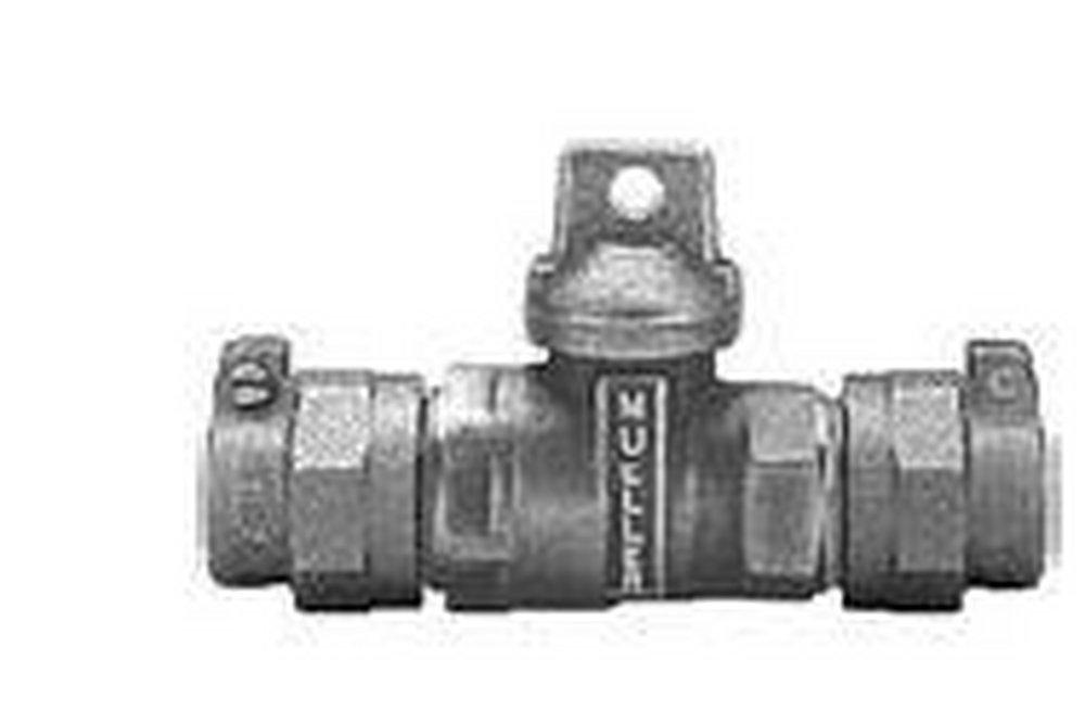 Mueller Company CTS Pack Joint Ball Valve Curb Stop 
