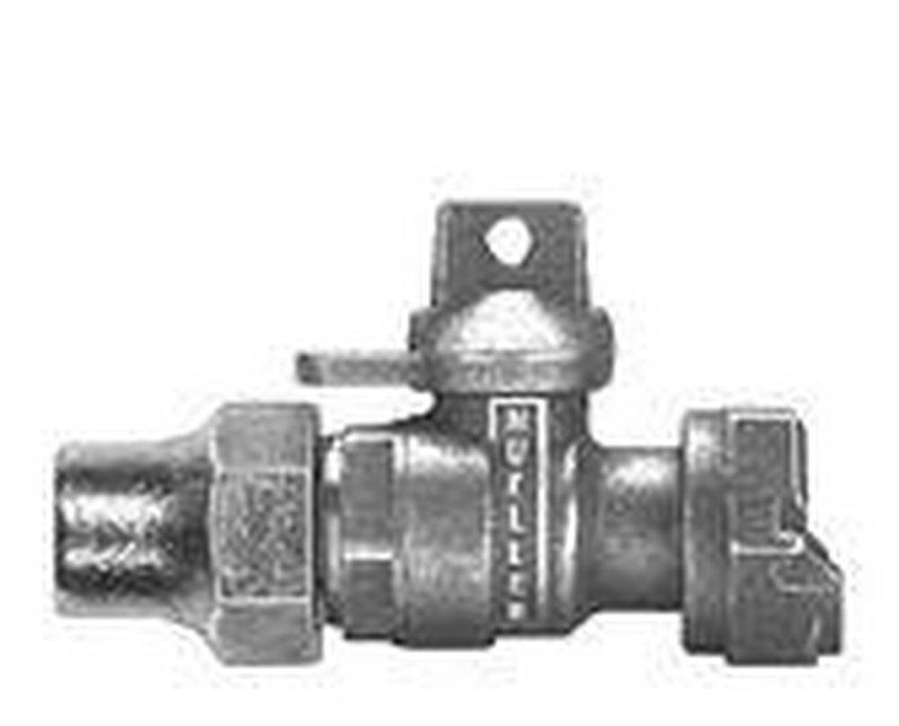 Mueller Company Flared x Meter Swivel Ball Valve with Lock Wing 