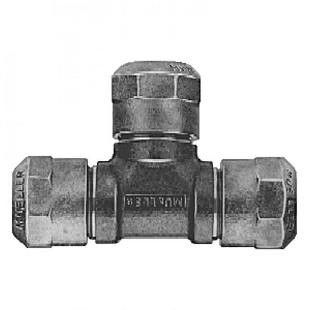 Mueller Company Compression Cast Brass Alloy Reducing Tee 