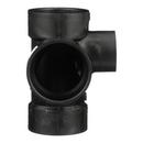 Black ABS DWV Sanitary Tee with Right Side Inlet 
