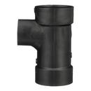 Black ABS DWV Sanitary Tee with Right Side Inlet 