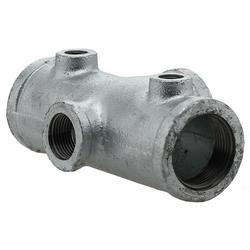 2" Long Galvanized Malleable Iron Solid Tank Tee