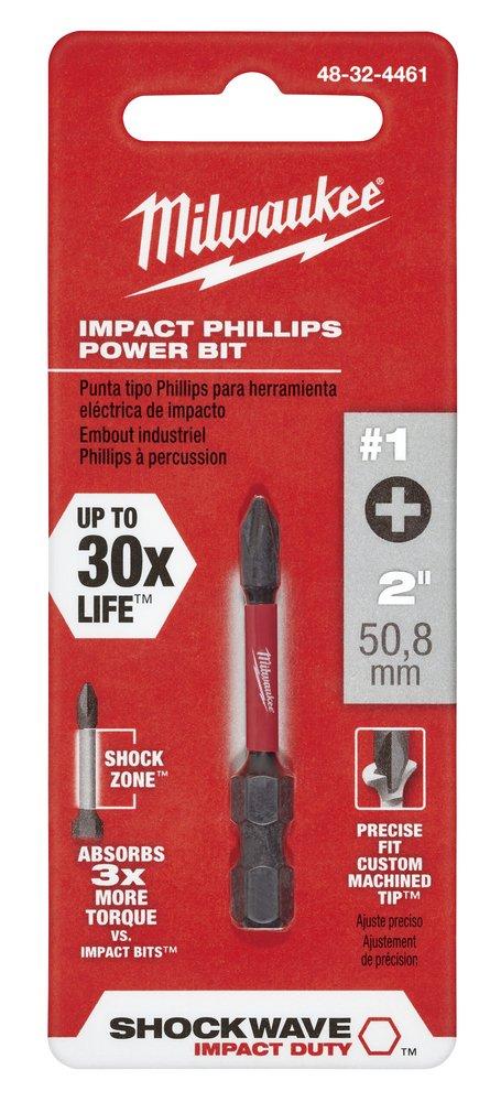 Milwaukee&reg; Silver 1/4 x 1/4 in. Hex Phillips 1 Piece 